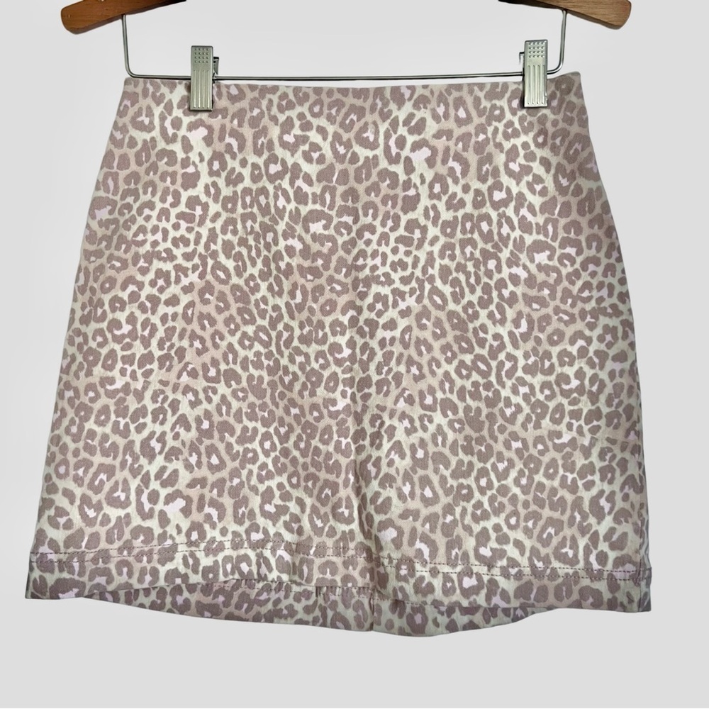Wild Fable Mauve Pink Leopard Print Mini Skirt - Picture 5 of 6